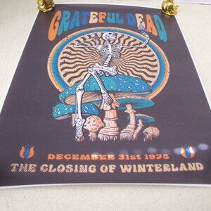 Grateful Dead Vinyl Poster 16.5x8 in New
